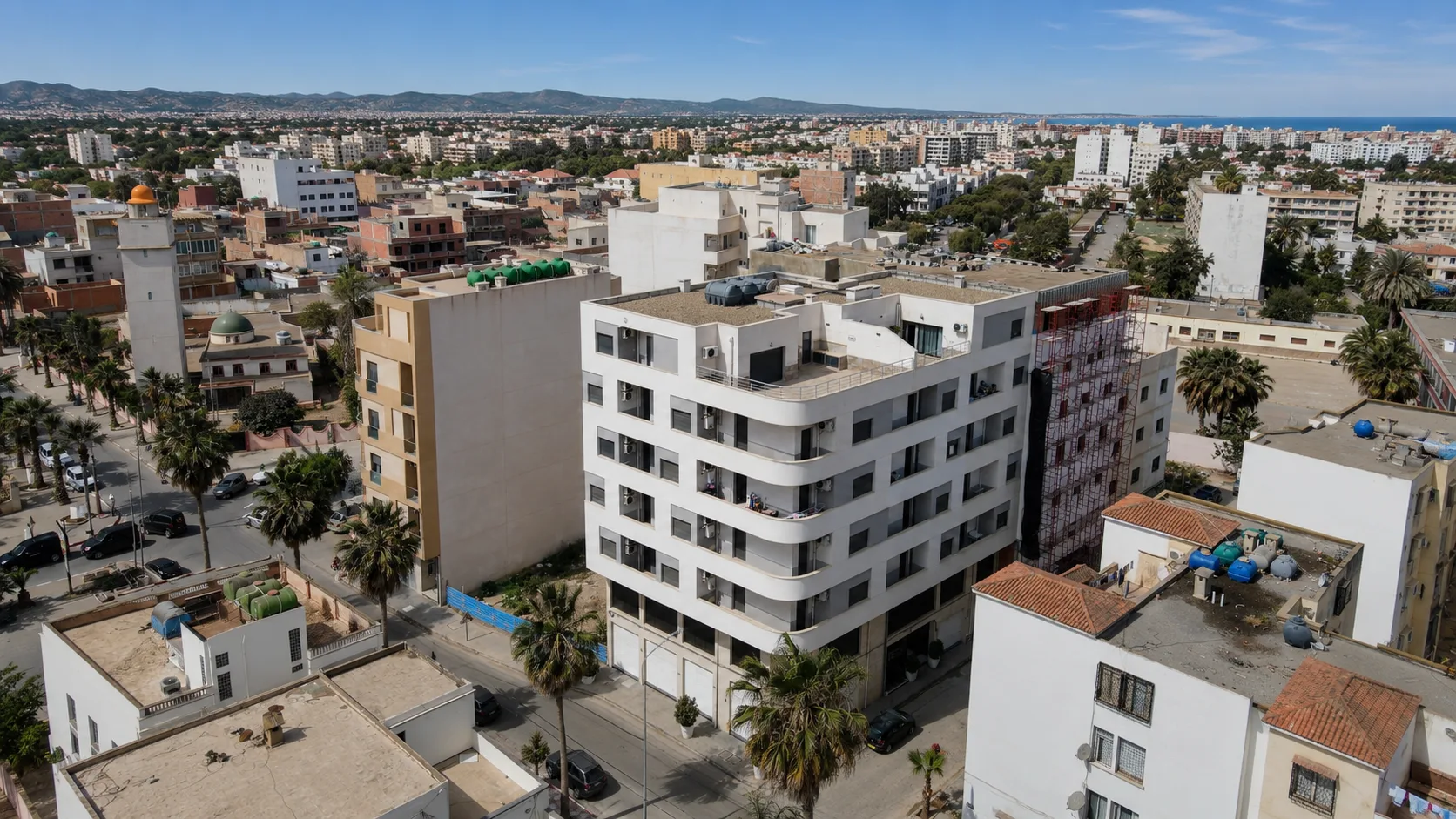 Panorama sur Es Senia depuis la Résidence Aridj